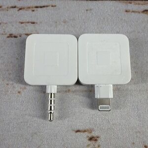 Square Magstripe Card Reader Bundle Aux Audio & Lightning Jack Used